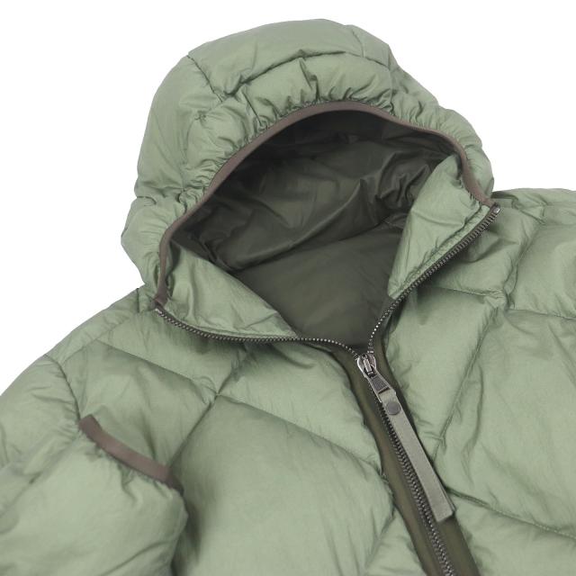 極美品□MONCLER モンクレール 21-22AW REYNAUD フーデッド ダウンジャケット セージグリーン 0 ハンガー・ガーメント付き 正規品 メンズ_1