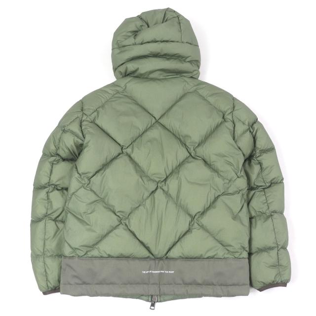 極美品□MONCLER モンクレール 21-22AW REYNAUD フーデッド ダウンジャケット セージグリーン 0 ハンガー・ガーメント付き 正規品 メンズ_3