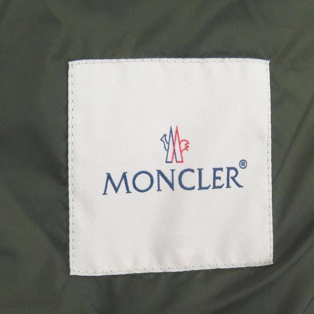 極美品□MONCLER モンクレール 21-22AW REYNAUD フーデッド ダウンジャケット セージグリーン 0 ハンガー・ガーメント付き 正規品 メンズ_7