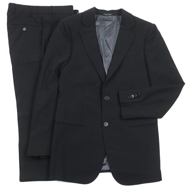 極美品○GIORGIO ARMANI ジョルジオアルマーニ 2020年製 0EG1A2 バージンウール100% 手縫い 本切羽 シングル スーツ 44 正規品 メンズ