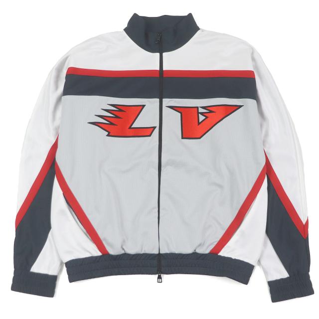 未使用品□ルイヴィトン 2022年製 エンベリッシュド LVグラフィック ホッケー トラックブルゾンジャケット グレー L イタリア製 正規品