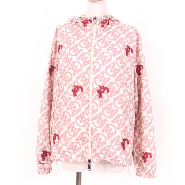 美品☆MONCLER Disney モンクレール ディズニー 2022年製 ROGER RABBIT DEISSE リバーシブル ブルゾン ピンク アイボリー 0 正規品