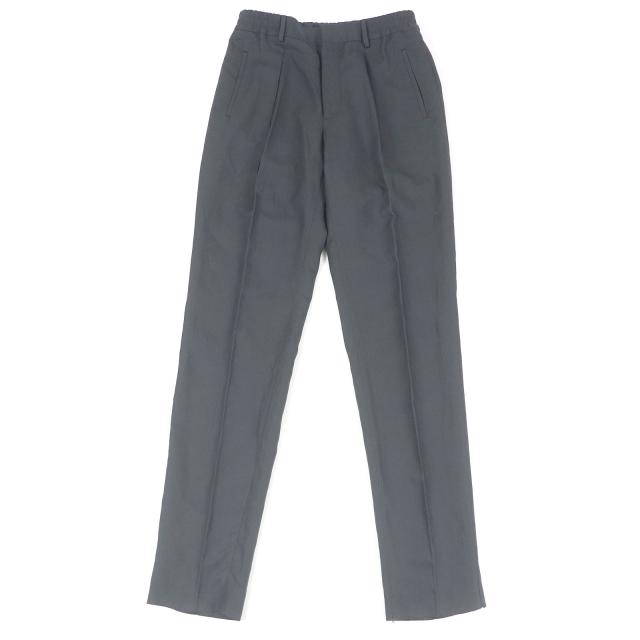 未使用品□FENDI フェンディ 2021年製 FB0767 リネン混 ロゴエンブロイダリー イージーパンツ テーパードパンツ 46 イタリア製 正規品