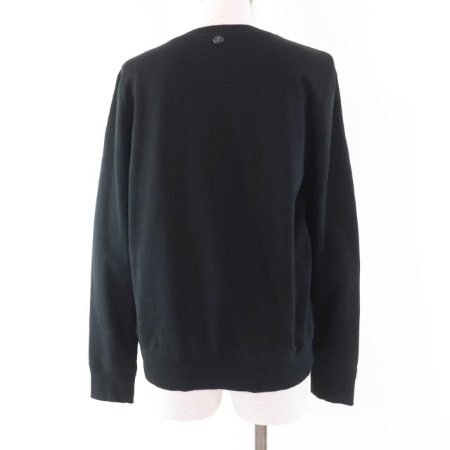 良品☆CHANEL シャネル P57408K07541 コットン ガブリエル ココマーク フロッキーロゴ スウェット ブラック 38 仏製 正規品 レディース_2