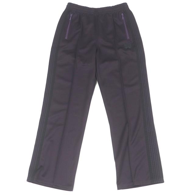 極美品□Needles ニードルス PU273 ロゴエンブロイダリー サイドライン ジャージ トラックパンツ パープル S 正規品 メンズオススメ