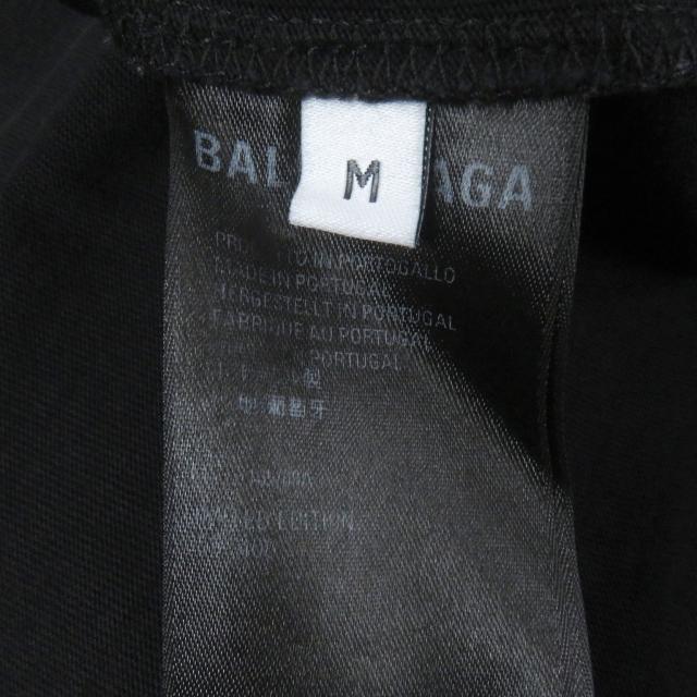 美品□BALENCIAGA バレンシアガ 22SS 641655 AYA NAKAMURA USED加工 グラフィックフォト 半袖Ｔシャツ ブラック M 正規品 メンズ 355/400_5