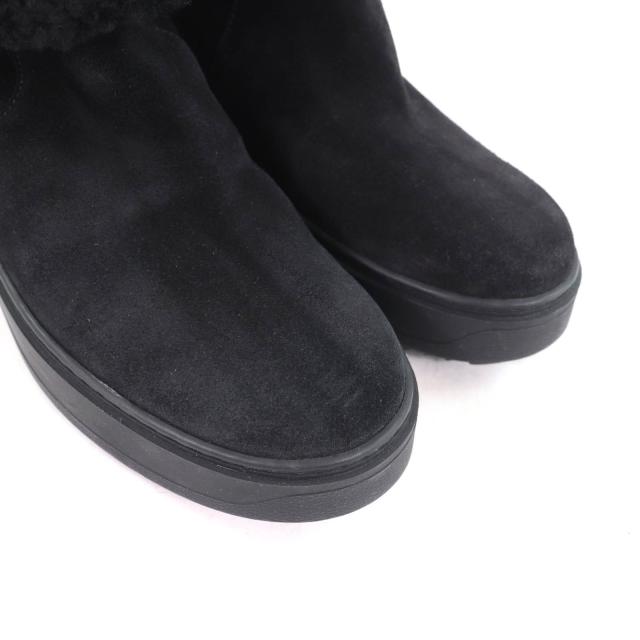 ルイヴィトン スノードロップ ムートンブーツ モノグラム ブラック LOUIS VUITTON（ルイ・ヴィトン） SNOWDROP FLAT ANKLE BOOT スノー
