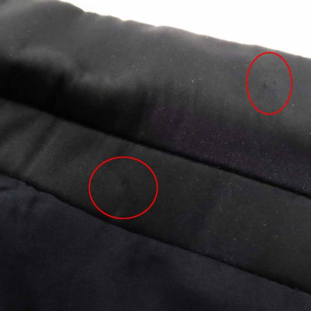 美品◎CELINE セリーヌ 2 8H28/5065 フィービーファイロ サテンラペル クロンビーコート ネイビー ブラック 34 仏製 正規品 レディース_8