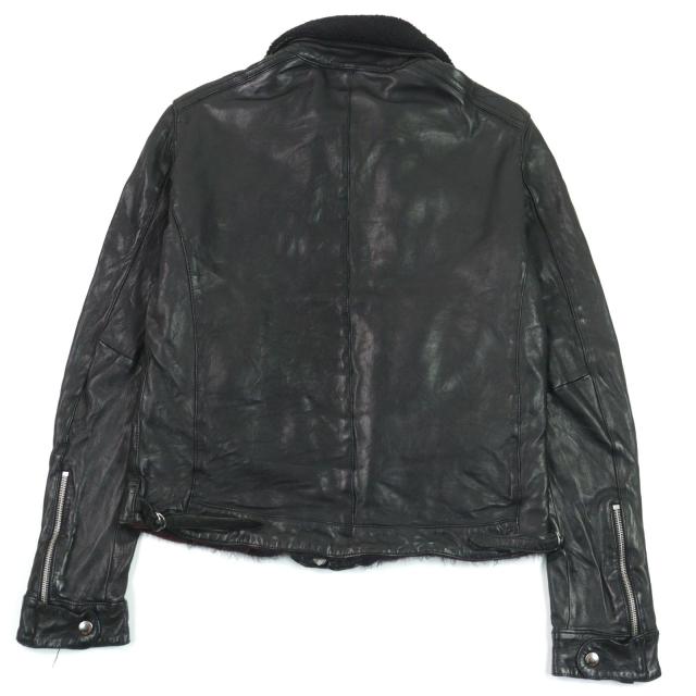 【限定セール，最新作】 GIORGIO BRATO ジョルジオブラット レザー ライダースベスト 白 レディース 42