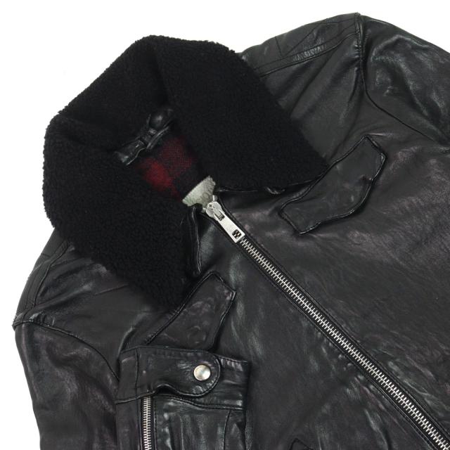 GIORGIO BRATO ジョルジオブラット レザー ジャケット 羊革 カーキ