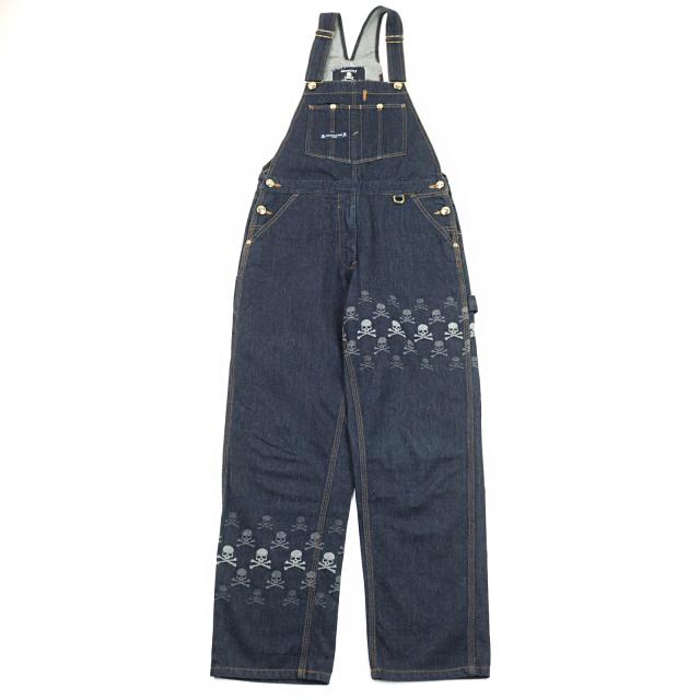 美品○mastermind JAPAN マスターマインドジャパン スカルプリント オールインワン オーバーオール M相当 正規品