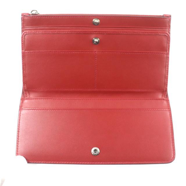 未使用品▽BALLY バリー TILL.TSP ロゴ刻印入り ストライプ レザー