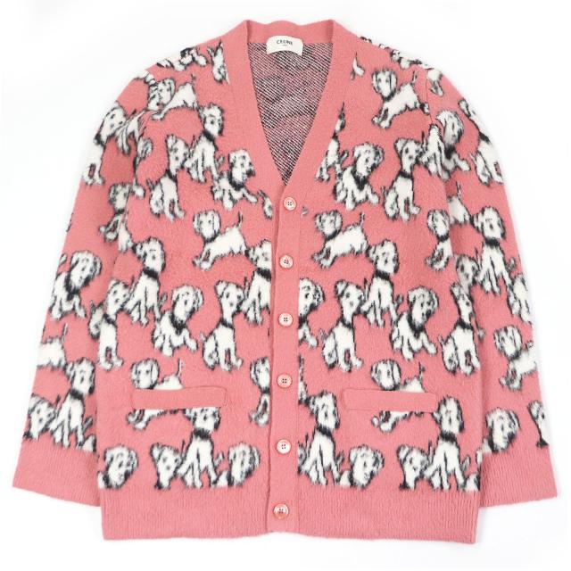【美品】CELINE セリーヌ ダルメシアン カーディガン S 美品】CELINE セリーヌ ダルメシアン カーディガン S