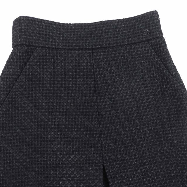 極美品◎CHANEL シャネル P36751 ココマーク付き ツイード ひざ