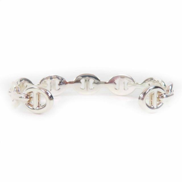 極美品◎HERMES エルメス 2024年製 シェーヌダンクル アンシェネ バングル ブレスレット AG925 シルバー ST イタリア製 レディース_2