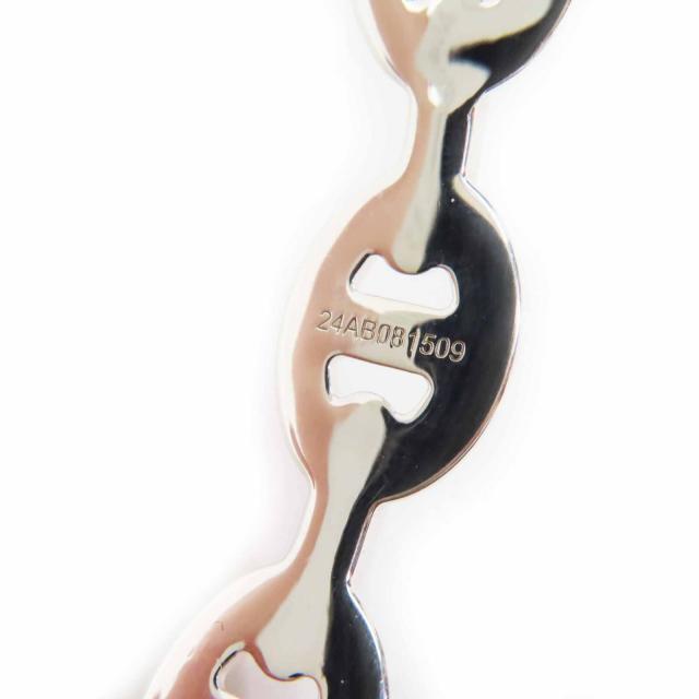 極美品◎HERMES エルメス 2024年製 シェーヌダンクル アンシェネ バングル ブレスレット AG925 シルバー ST イタリア製 レディース_5