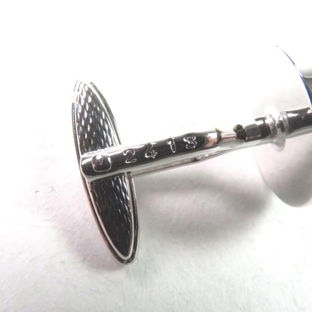 極美品○Dunhill ダンヒル ミレニアム ロゴ刻印 ラウンドシェイプ カフスボタン カフリンクス カラーストーン シルバーレッド ケース付_9