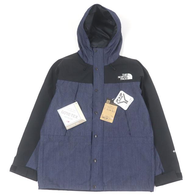 未使用品□THE NORTH FACE ザ・ノースフェイス NP12032 Mountain Light Jacket マウンテンパーカー ナイロンインディゴデニム M 正規品