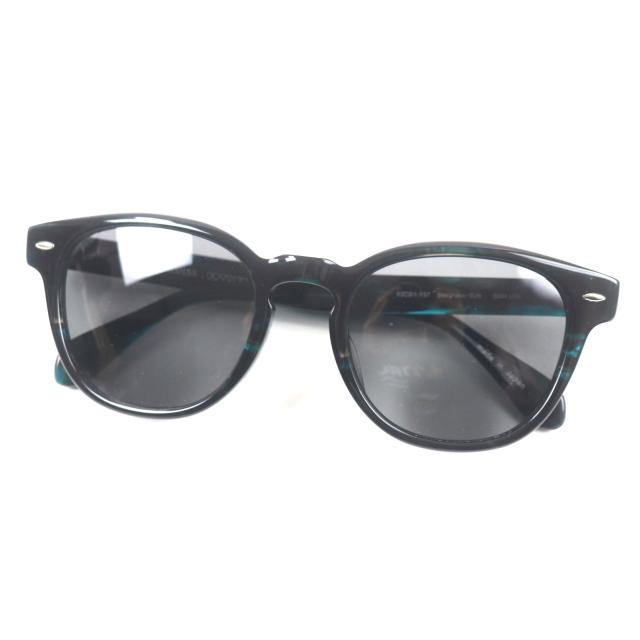 極美品▼オリバーピープルズ OV5036 SHELDRAKE ローブリッジフィット ボストンウェリントン サングラス クリアブルー 52□21-137 メンズ