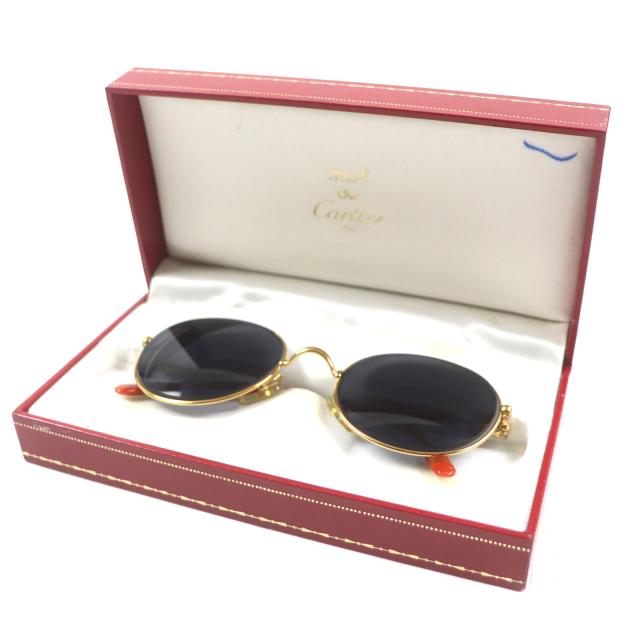 美品▽Cartier カルティエ トリニティ ロゴ金具付き マーブル柄 アイ