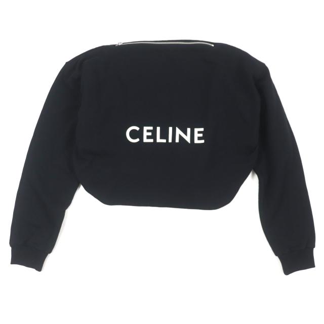 極美品▼セリーヌ 11020 2EKO MEDIUM SWEAT BAG ミディアム スウェットバッグ ロゴ クロスバッグ ショルダーバッグ 保存袋付き 正規品_8