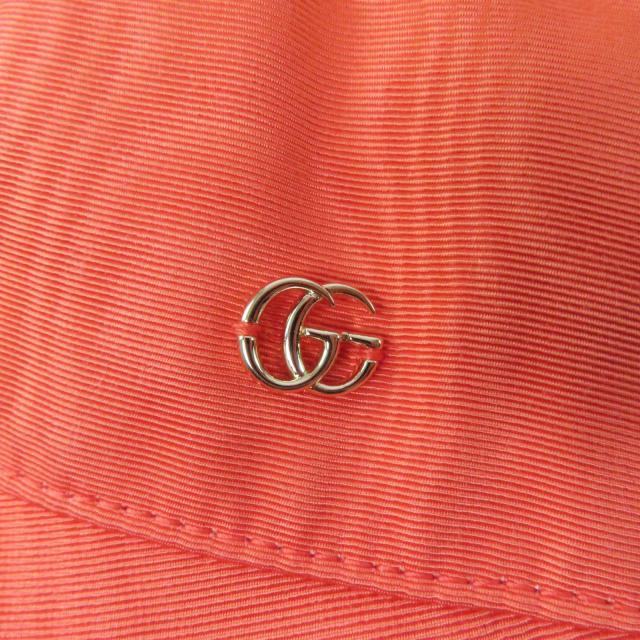 未使用品☆GUCCI グッチ 729128 チェーン付 GGモチーフ バケットハット オレンジ M （57cm） イタリア製　 正規品 レディース_7