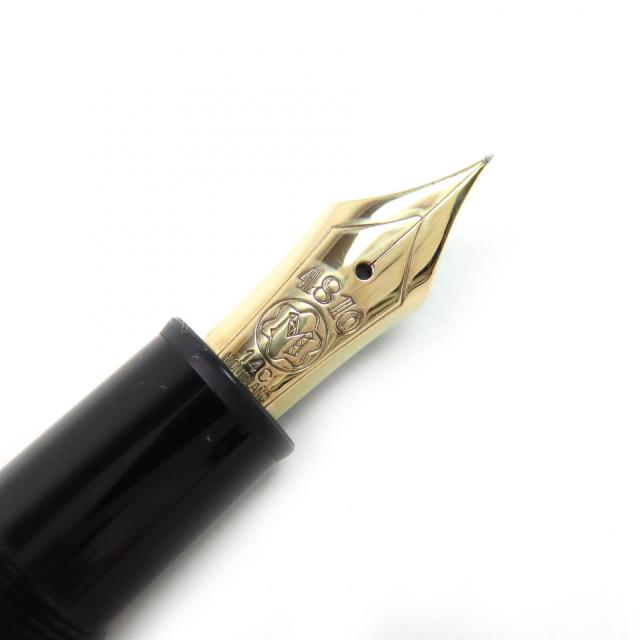 良品△MONTBLANC モンブラン マイスターシュテュック ル・グラン ペン先14K EFニブ ホワイトスター 万年筆 ブラック ゴールド ドイツ製_3