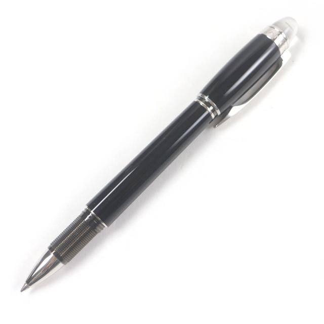 極美品□MONTBLANC モンブラン スターウォーカー キャップ式 ボールペン ブラック シルバー ケース付き ドイツ製 メンズ 筆記確認済み