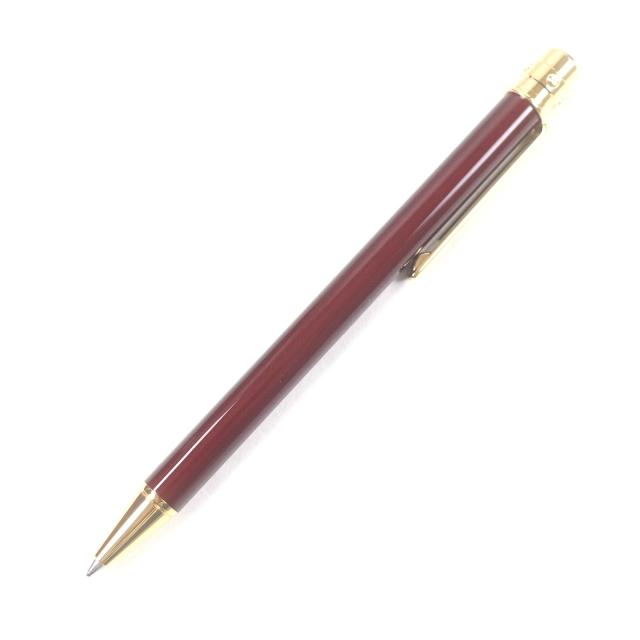 極美品□Cartier カルティエ サントス ドゥ カルティエ ラブ ツイスト式 ボールペン ボルドー ゴールド スイス製 メンズ 筆記確認済み