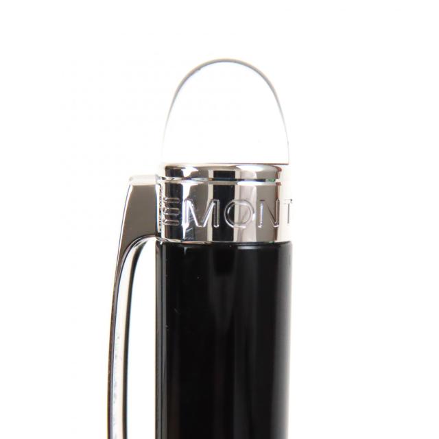 極美品▼MONTBLANC モンブラン スターウォーカー ホワイトスター ツイスト式 ボールペン ブラック シルバー 箱・ケース付き 筆記確認済み_6