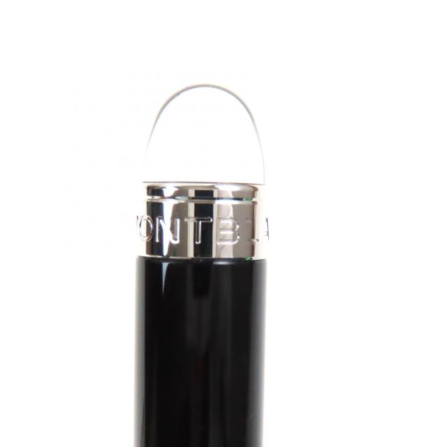 極美品▼MONTBLANC モンブラン スターウォーカー ホワイトスター ツイスト式 ボールペン ブラック シルバー 箱・ケース付き 筆記確認済み_7