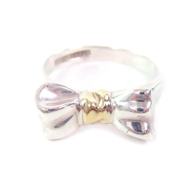 ティファニー Tiffany & Co. リボンリング 11号 中古】 ティファニー
