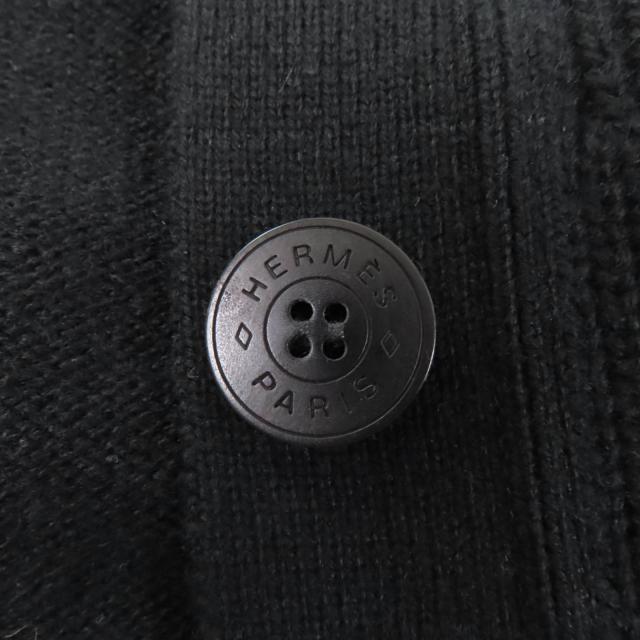 極美品☆HERMES エルメス 23AW 3H2706D1 カシミヤ100％ セリエボタン付