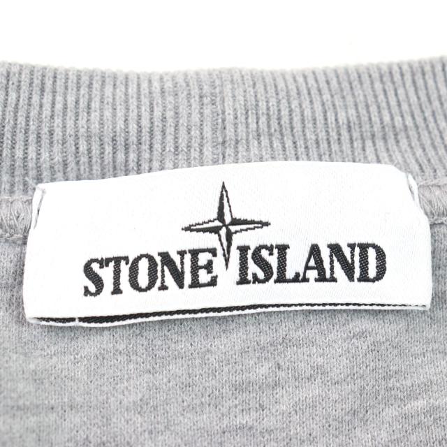 美品 STONE ISLAND ストーンアイランド ワッペン ニットキャップ ウール 羊毛 11668美品・QR鑑定済みストーンアイランド ワッペン スウェット 黒