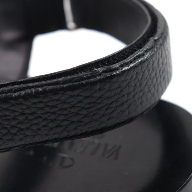 美品○Valentino Garavani ヴァレンティノガラヴァーニ ロックスタッズ ベルトストラップ付き レザー サンダル 43_6