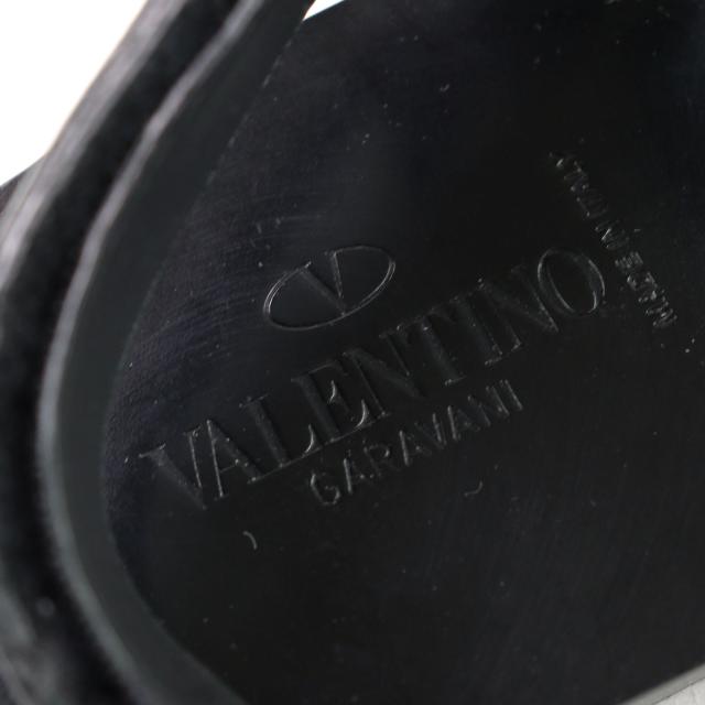 美品○Valentino Garavani ヴァレンティノガラヴァーニ ロックスタッズ ベルトストラップ付き レザー サンダル 43_7