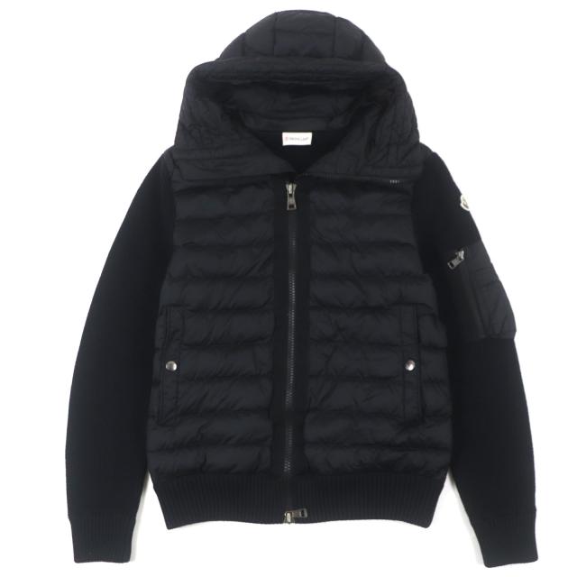 美品▽MONCLER モンクレール 2023年製 CARDIGAN ロゴワッペン