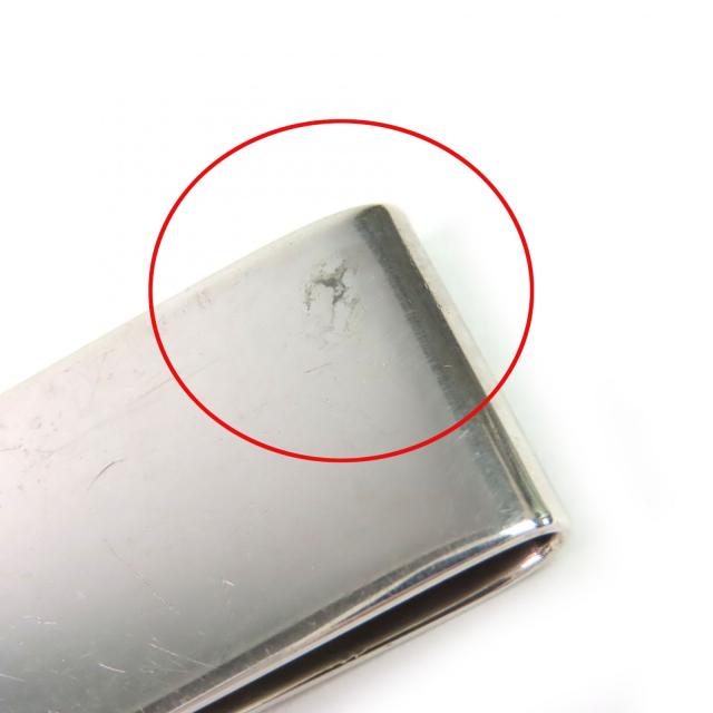 良品△TIFFANY&Co. ティファニー SV925 ロゴ刻印入り ビルクリップ 札ばさみ マネークリップ シルバー 重量19.53g　メンズ_4