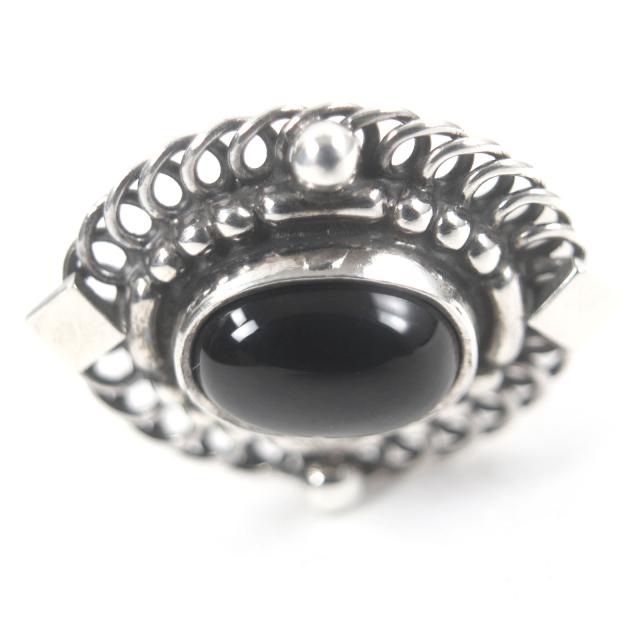 美品□Georg Jensen ジョージジェンセン 19B SV925 オニキス