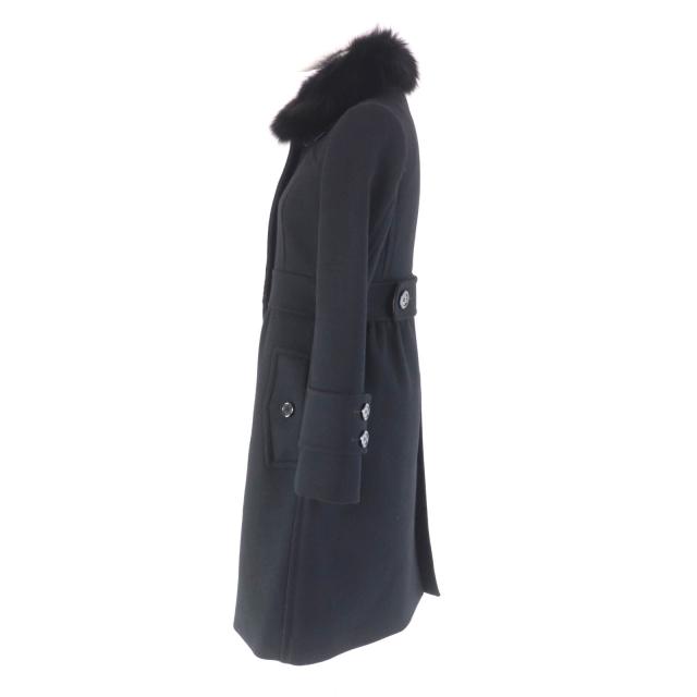 大きいサイズ BURBERRY BLUE LABEL アンゴラ フォックス ファー ロング