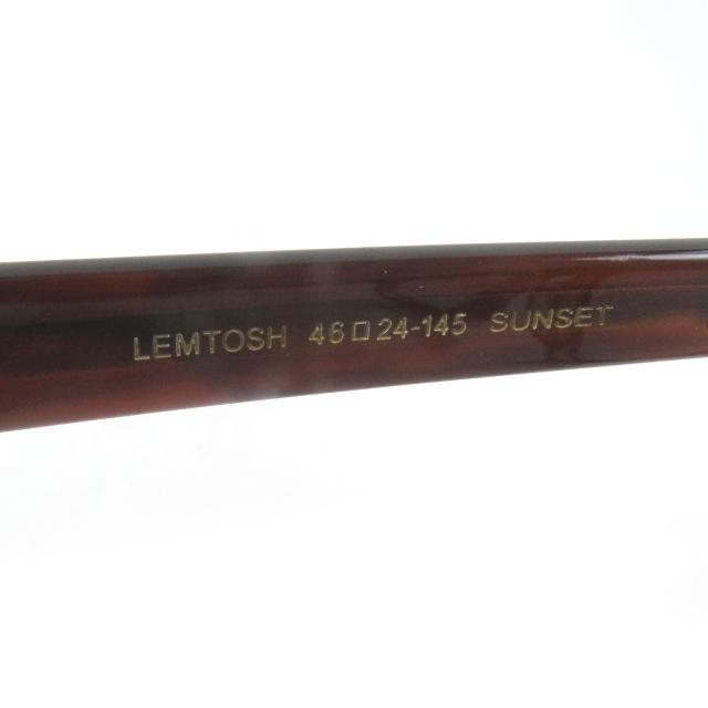 極美品□MOSCOT モスコット LEMTOSH レムトッシュ 横浜店二周年記念 メガネ 眼鏡 アイウェア SUNSET 46□24-145 ケース付き メンズ_8