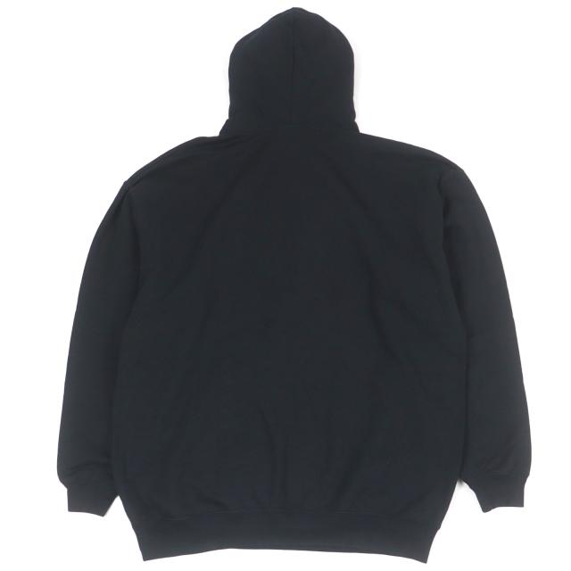美品□BALENCIAGA バレンシアガ 22AW 578135 コットン100％ BBロゴ ラインストーン プルオーバー パーカー ブラック XS 正規品 メンズ