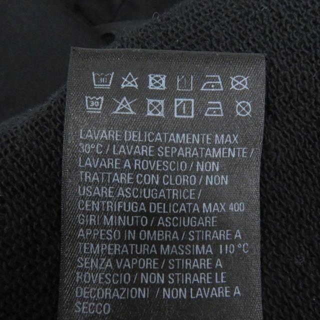 美品□BALENCIAGA バレンシアガ 22AW 578135 コットン100％ BBロゴ ラインストーン プルオーバー パーカー ブラック XS 正規品 メンズ