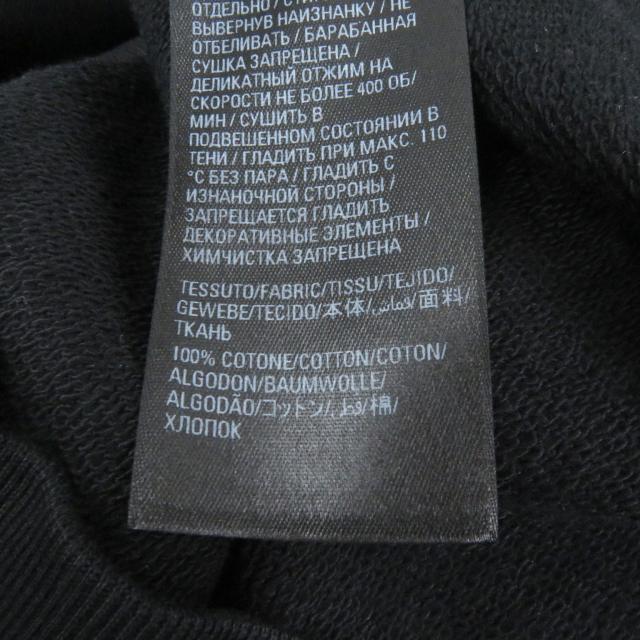 美品□BALENCIAGA バレンシアガ 22AW 578135 コットン100％ BBロゴ ラインストーン プルオーバー パーカー ブラック XS 正規品 メンズ