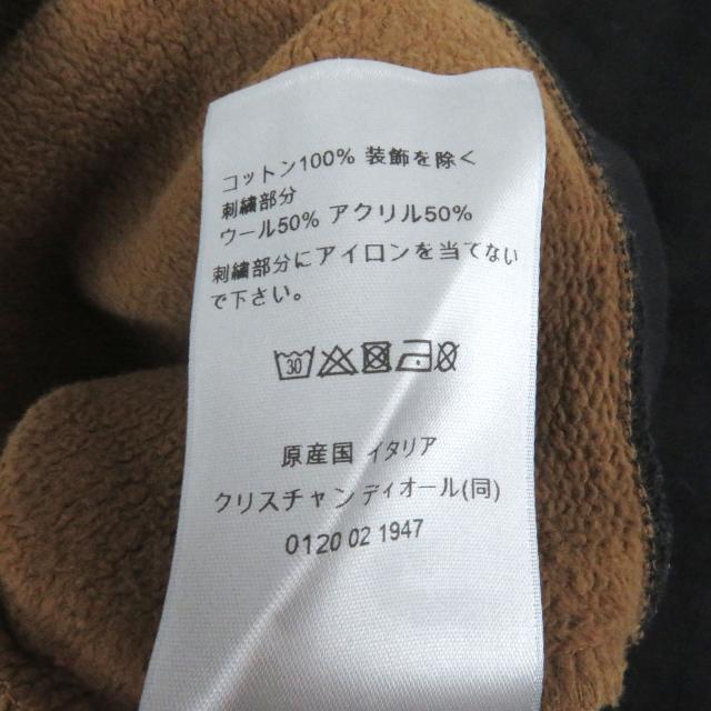 美品□DIOR DENIM TEARS ディオール オム デニム ティアーズ 393J679A0807 オーバーサイズ スウェット ブラウン S イタリア製 正規品_6