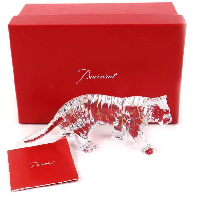 18 家具・インテリア Baccarat バカラ 虎 置物 新品