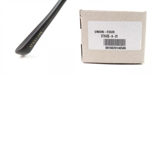 極美品○DITA ディータ DTX426 UNION-FOUR ロゴ金具付き メタルリム ボストンシェイプ メガネ 眼鏡 アイウェア 47□21-145 度入り