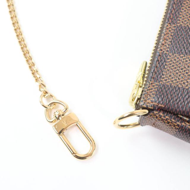 極美品☆LOUIS VUITTON ルイヴィトン N58009 ミニ・ポシェット・アクセソワール ダミエ・エベヌ ブラウン フランス製 レディース_6