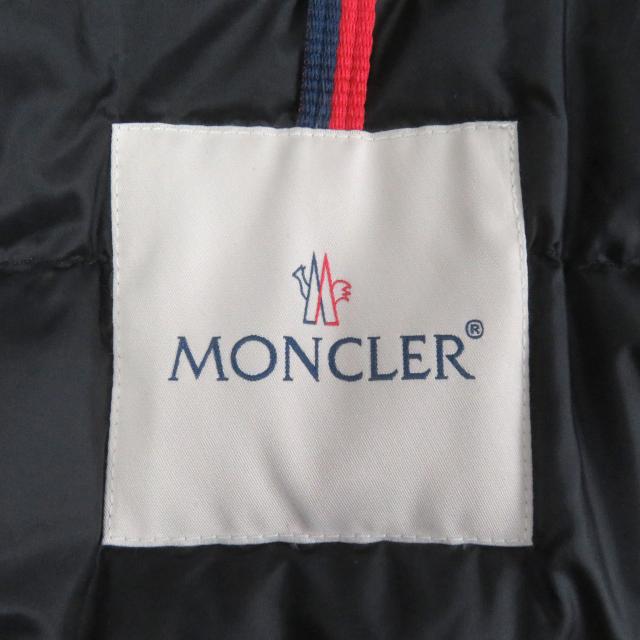 美品□MONCLER モンクレール 19-20AW MENUE GIUBBOTTO デカロゴワッペン ダウンジャケット ブラック 2 ハンガー付き 正規品 メンズ_6