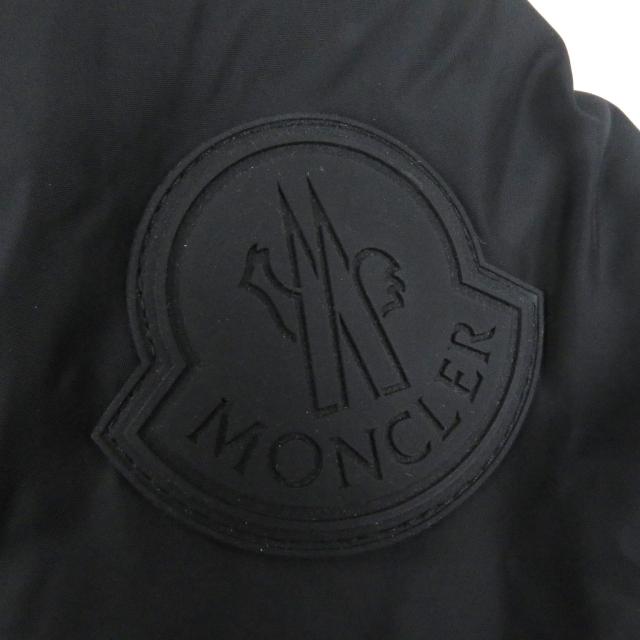 美品□MONCLER モンクレール 19-20AW MENUE GIUBBOTTO デカロゴワッペン ダウンジャケット ブラック 2 ハンガー付き 正規品 メンズ_5
